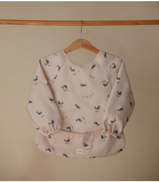 Mushie Uzun Kollu Mama Önlük // Whales