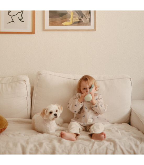 Mushie Silikon Püre Şişesi (2 Adet) // Blush