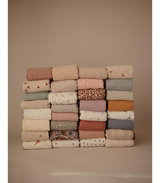 Mushie Organik Müslin Örtü // Whales