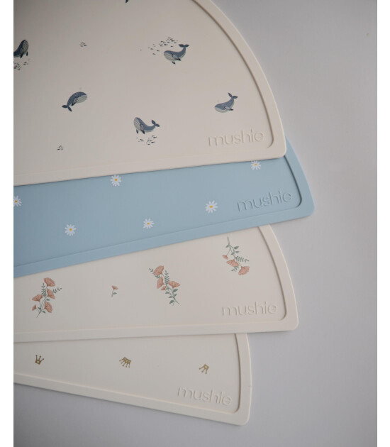 Mushie Silikon Mat // Whales