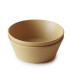 Mushie Yuvarlak Yemek Kasesi (2 Adet) // Mustard