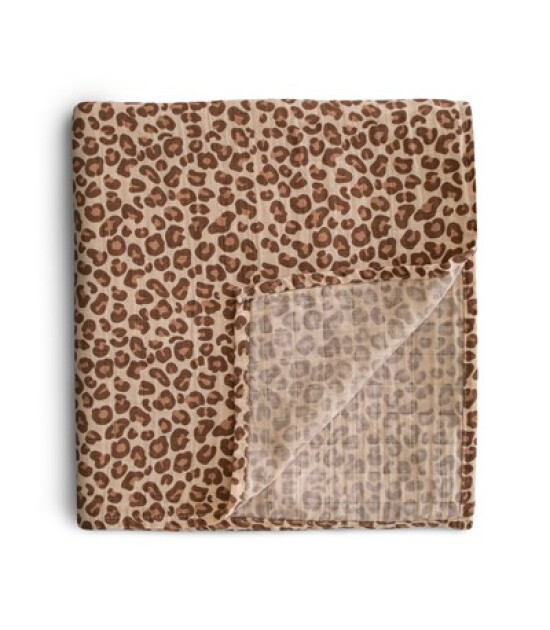 Mushie Organik Müslin Örtü // Leopard