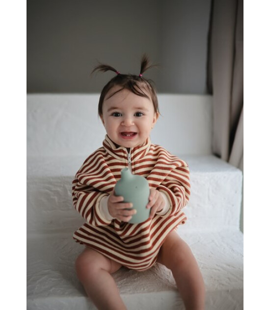 Mushie Pipetli Silikon Sippy Cup // Cambridge Blue