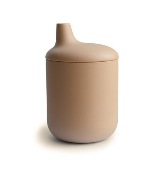 Mushie Pipetli Silikon Sippy Cup // Natural