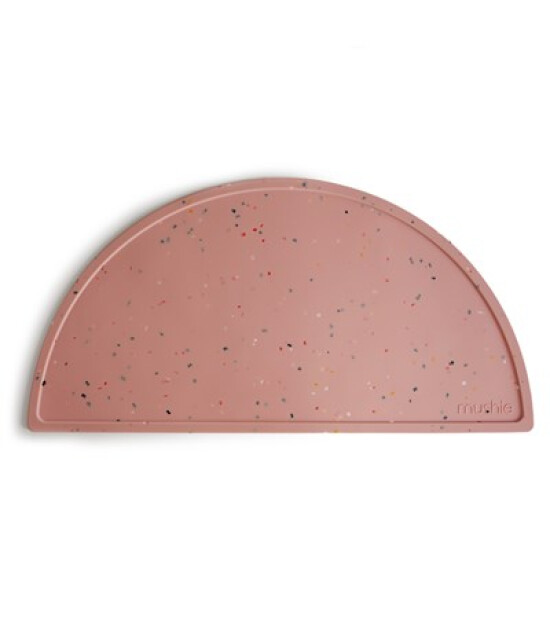 Mushie Silikon Mat // Powder Pink Confetti
