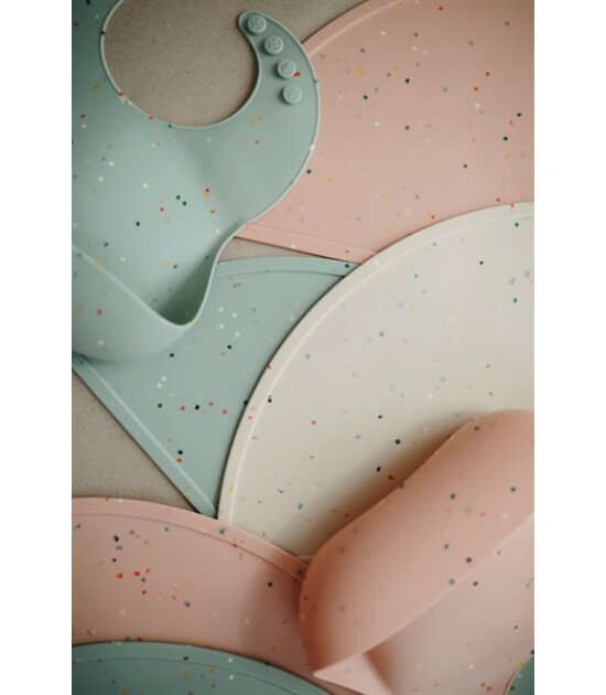 Mushie Silikon Mat // Powder Pink Confetti