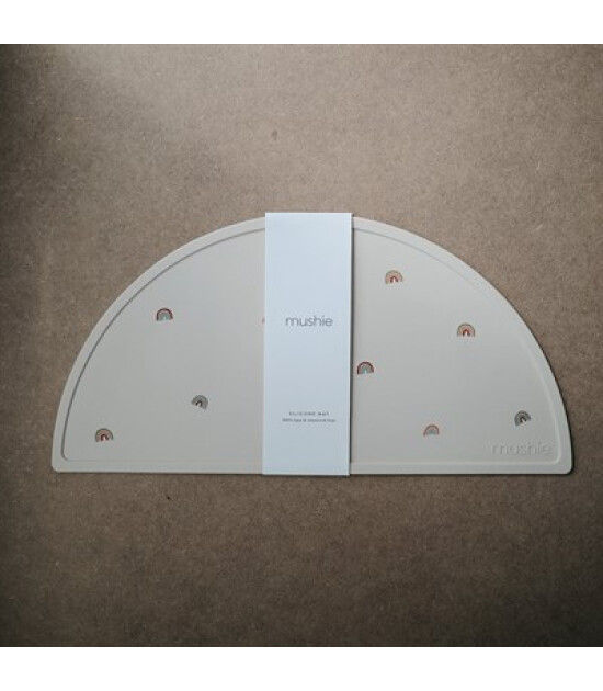 Mushie Silikon Mat // Rainbow