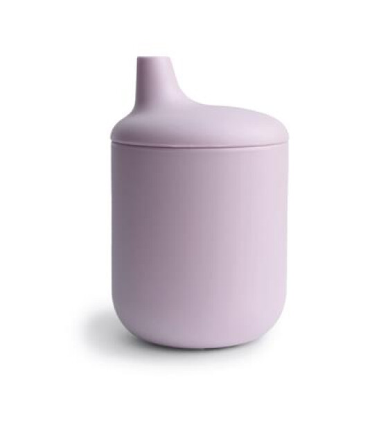 Mushie Pipetli Silikon Sippy Cup // Soft Lilac