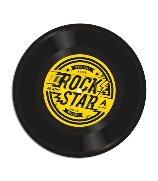 Mustard Mouse Pad // Rock N Roll
