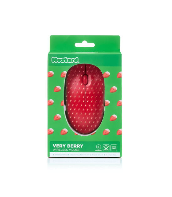 Mustard Kablosuz Mouse // Stawberry