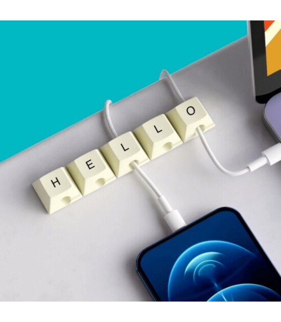 Mustard Retro Kablo Düzenleyici // Klavye Tuş