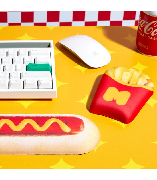 Mustard Silikon Klavye Bilek Desteği // Hot Dog