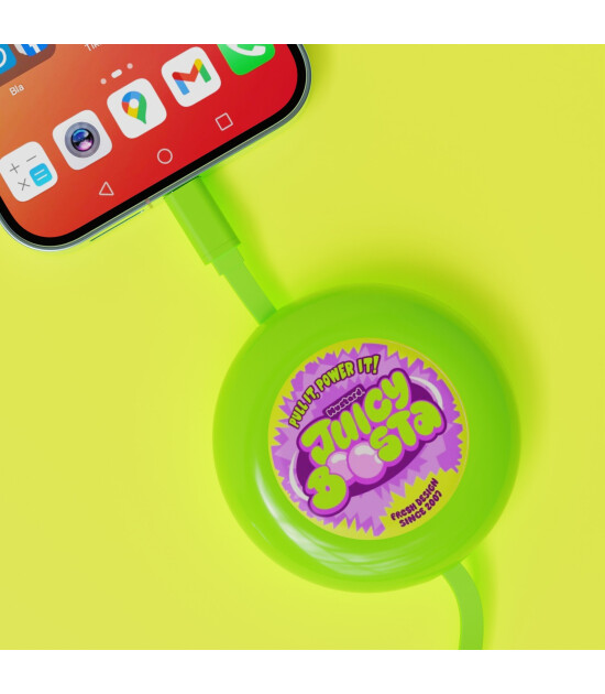Mustard Juicy Boosta Hızlı Şarj Kablosu // Yeşil
