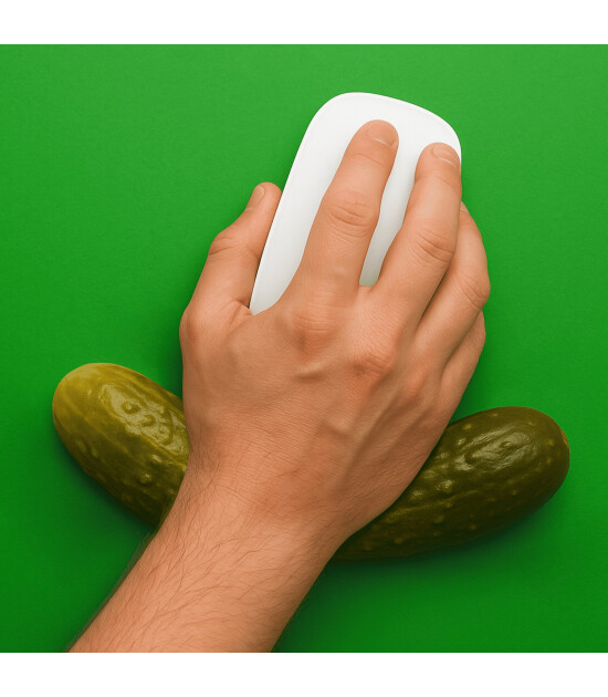 Mustard Silikon Mouse Bilek Desteği // Kornişon