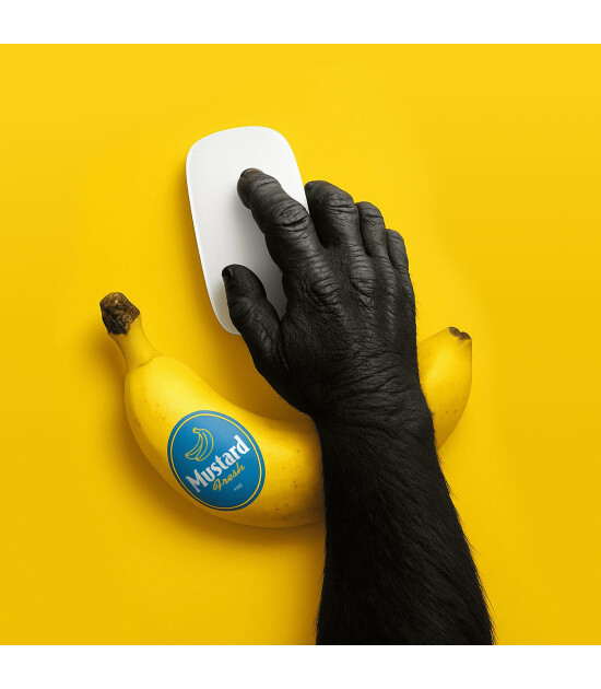 Mustard Silikon Mouse Bilek Desteği // Banana