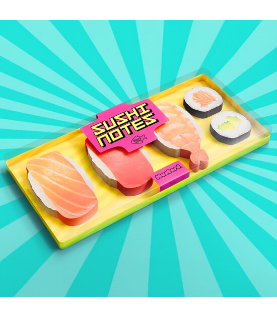 Mustard Sushi Bento Sticky Not Kağıdı ve Page Marker Seti