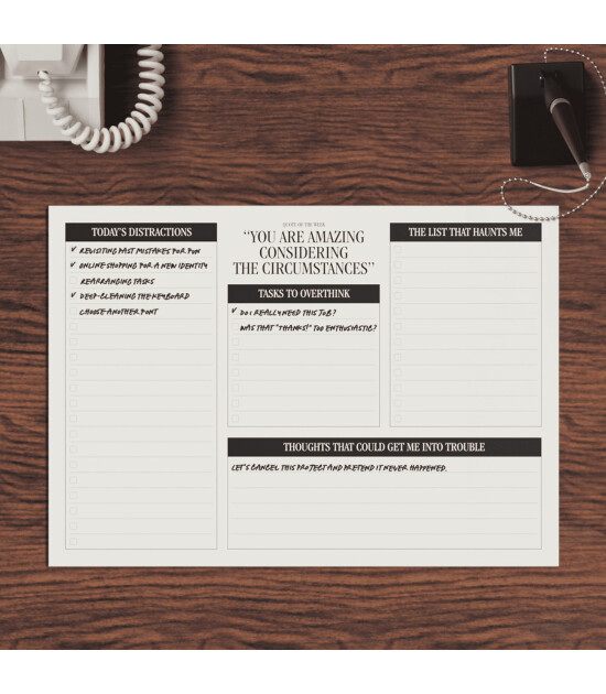 Mustard Aşırı D&uuml;ş&uuml;nenin Planlayıcı Masa Defteri