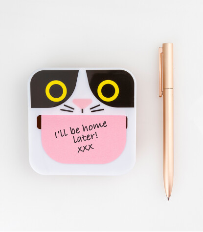 Mustard Sticky Notes Not Kağıdı // Crazy Cat