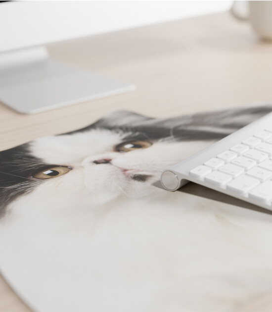 Mustard Mouse Pad // Fat Cat