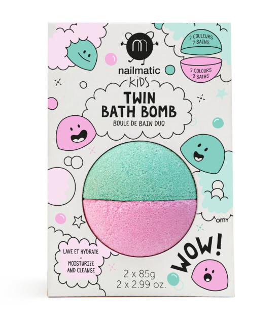 Nailmatic Kids Bath Bomb Twin A // Pink - Lagoon