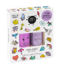 Nailmatic Kids Su Bazlı Tırnak Cila + Sticker Set // WOW (Marshi-Piglou)