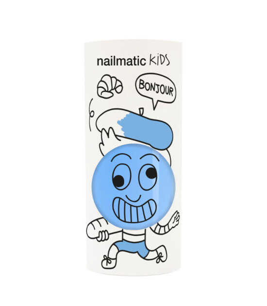 Nailmatic Kids Su Bazlı Çocuk Tırnak Cilası // Gaston (Mavi)