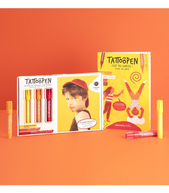 Nailmatic Kids Geçici Dövme Kalem Seti + Kitap // Art - You Are the Artist