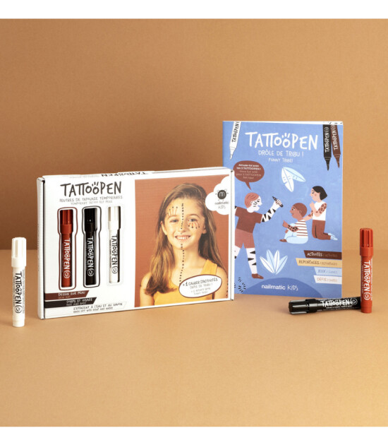 Nailmatic Kids Geçici Dövme Kalem Seti + Kitap // Tribe - Funny Tribe