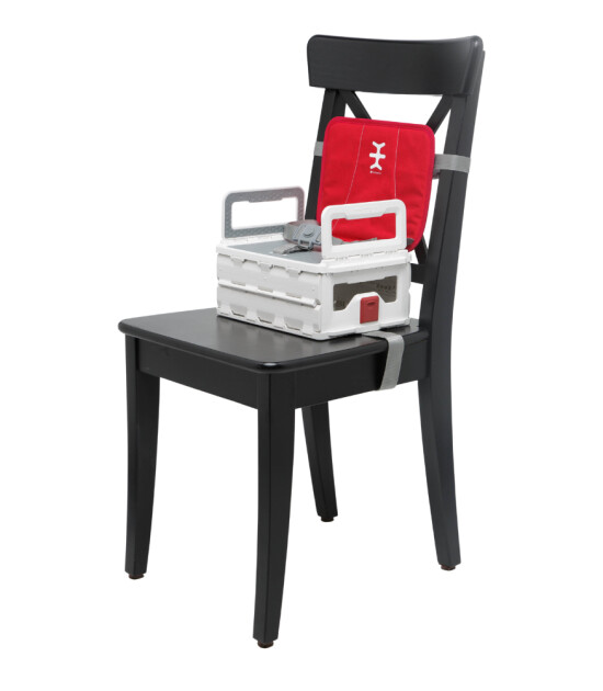 Nikidom Flat Pack Booster Katlanabilir Portatif Mama Sandalyesi // Kırmızı
