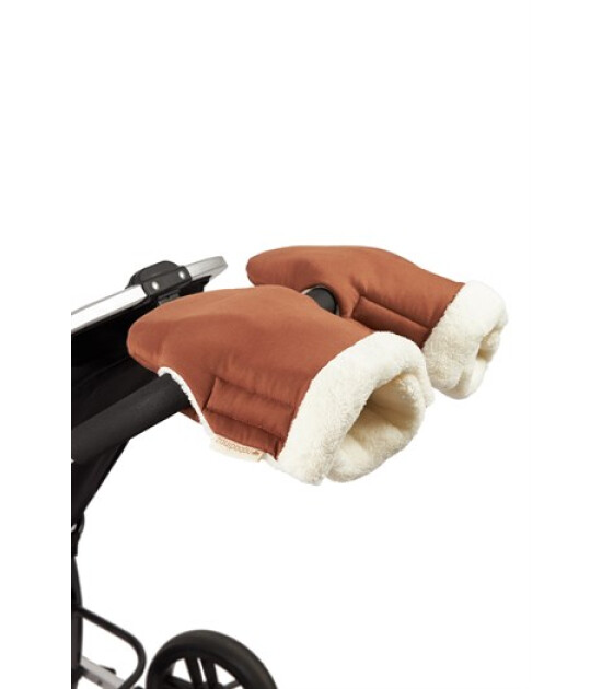 Nobodinoz Baby On The Go Waterproof Stroller Eldiven // Clay Brown