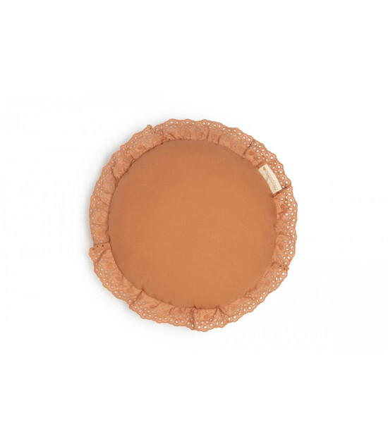 Nobodinoz Yastık Vera Round Lace // Sienna Brown