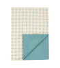Nobodinoz Stories Battaniye, Vanilla Blue Squares 70x140 cm