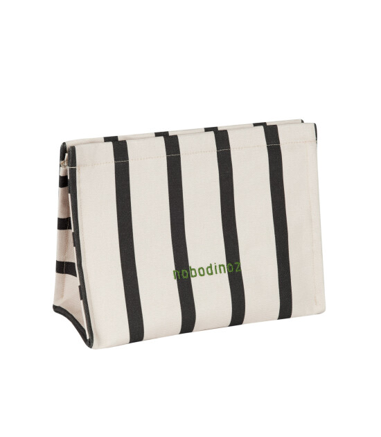 Nobodinoz Portofino Mini Çanta, Black Stripes
