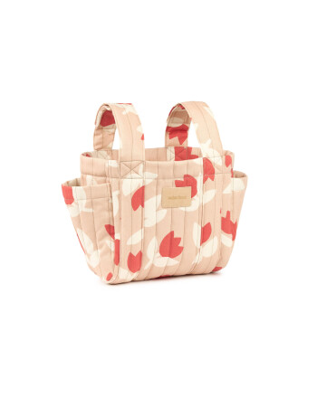 Nobodinoz Hyde Park Bebek Arabası D&uuml;zenleyici &Ccedil;anta // Red Tulip