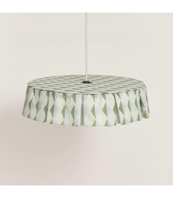 Nobodinoz Vibes Aydınlatma Şapkası (50 cm) // Green Blue Harlequin