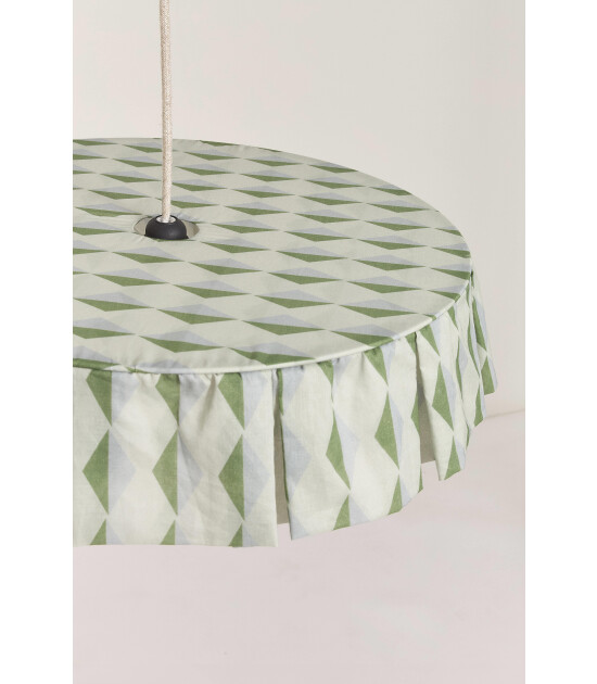 Nobodinoz Vibes Aydınlatma Şapkası (50 cm) // Green Blue Harlequin