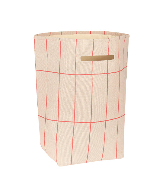 Nobodinoz Vibes Büyük Sepet // Pink Red Grid