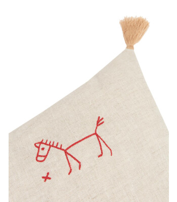 Nobodinoz L1N0 Yastık (Püsküllü) // Greige