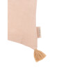 Nobodinoz İşlemeli Fransız Keten Yastık, Powder Pink