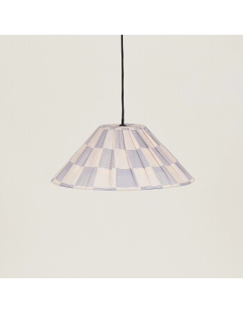 Nobodinoz Nobodioz Ava Aydınlatma Şapkası, 50cm &ccedil;ap, Blue Ink Checks