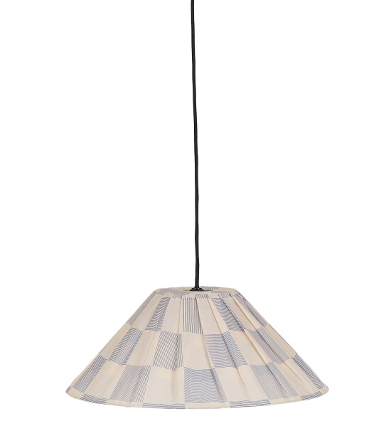 Nobodinoz Nobodioz Ava Aydınlatma Şapkası, 50cm &ccedil;ap, Blue Ink Checks