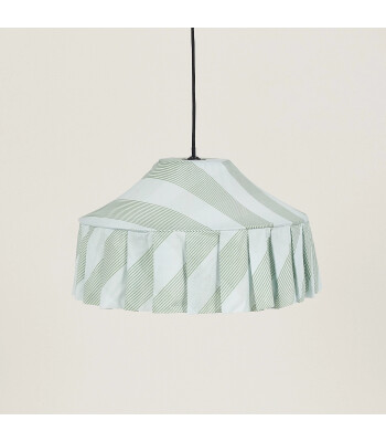 Nobodinoz Nicole Aydınlatma Şapkası (50 cm) // Green Diagonal Stripe