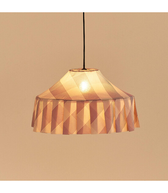 Nobodinoz Nobodioz Nicole Aydınlatma Şapkası, 50cm &ccedil;ap, Lilac Diagonal Stripe