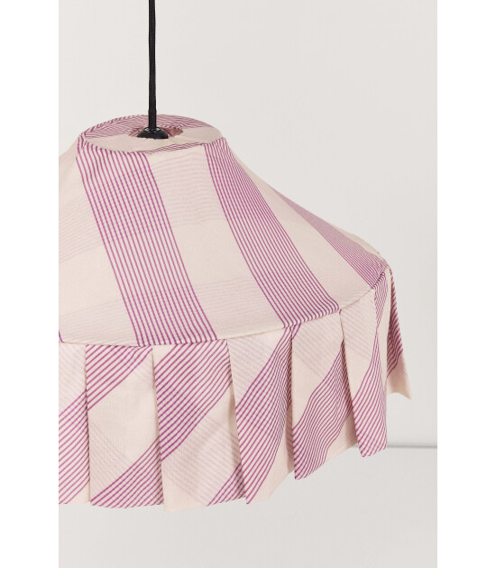 Nobodinoz Nobodioz Nicole Aydınlatma Şapkası, 50cm &ccedil;ap, Lilac Diagonal Stripe
