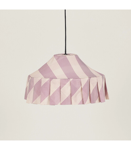 Nobodinoz Nobodioz Nicole Aydınlatma Şapkası, 50cm &ccedil;ap, Lilac Diagonal Stripe