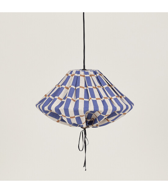 Nobodinoz Nobodioz Yumi Aydınlatma Şapkası, 50cm çap, Blue Mustard Mosaic