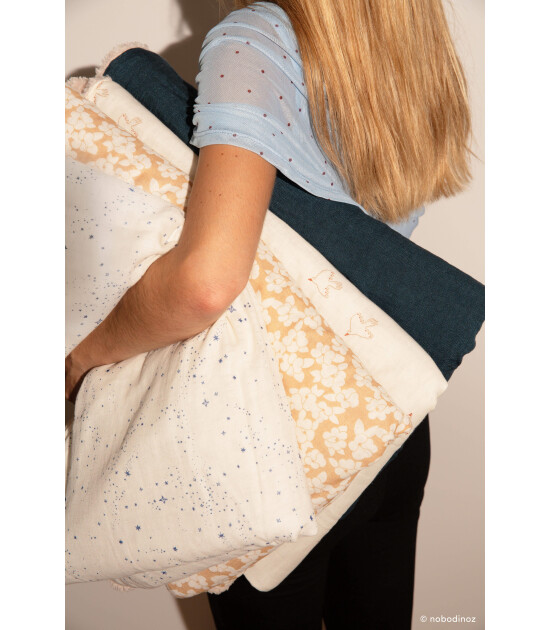 Nobodinoz Wabi Sabi Bebek Battaniye // Golden Brown Sakura