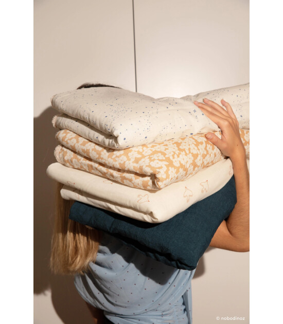 Nobodinoz Wabi Sabi Bebek Battaniye // Golden Brown Sakura