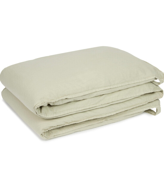 Nobodinoz Wabi Sabi Nest Yatak Koruyucu // Green Matcha