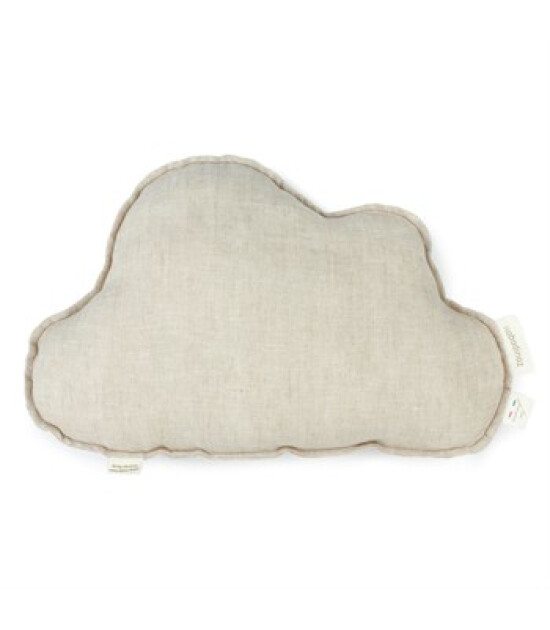 Nobodinoz Lin Francais Cloud Yastık // Greige